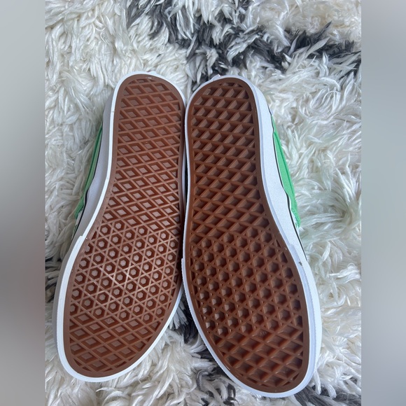 Vans Asher Checkerboard Sneaker - Slip On Style - Summer Green womens size 6.5 - Picture 6 of 9